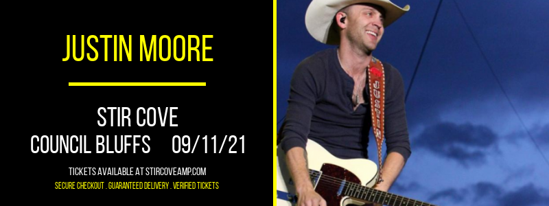 Justin Moore at Stir Cove tickets Justin Moore at Stir Cove