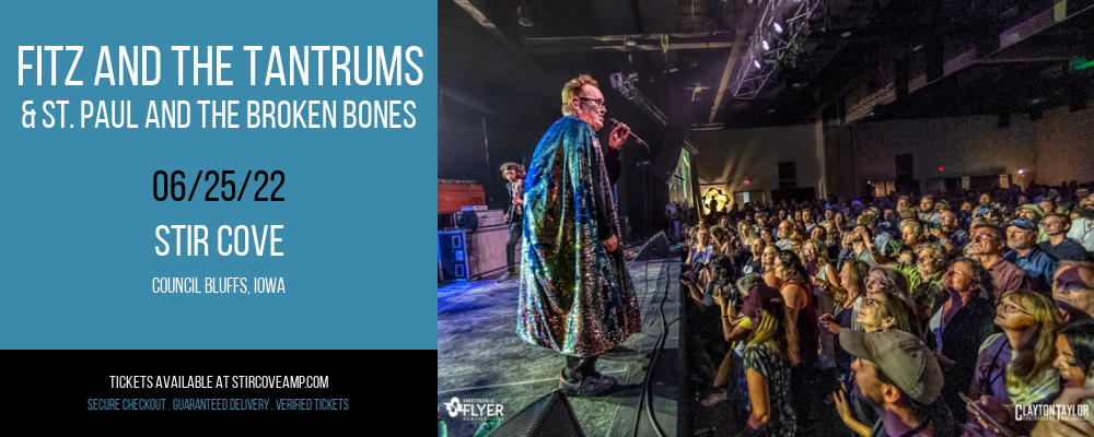 Fitz and The Tantrums & St. Paul and The Broken Bones at Stir Cove tickets Fitz and The Tantrums & St. Paul and The Broken Bones at Stir Cove