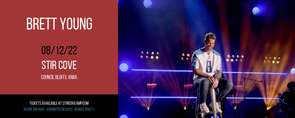 Brett Young at Stir Cove tickets Brett Young at Stir Cove