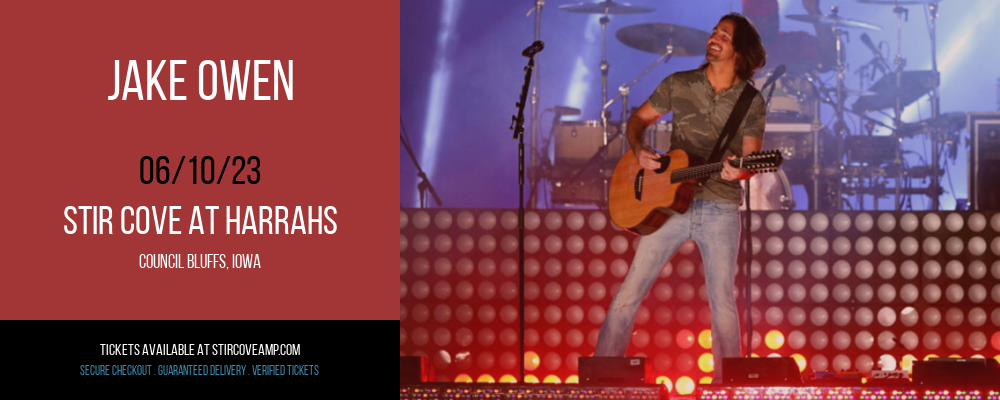 Jake Owen at Stir Cove tickets Jake Owen at Stir Cove