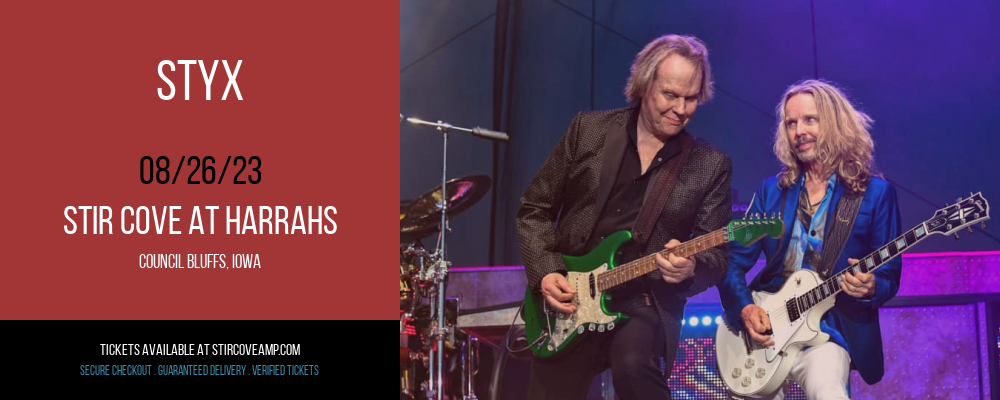 Styx at Stir Cove tickets Styx at Stir Cove