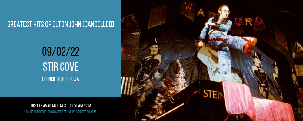 Greatest Hits of Elton John [CANCELLED] at Stir Cove