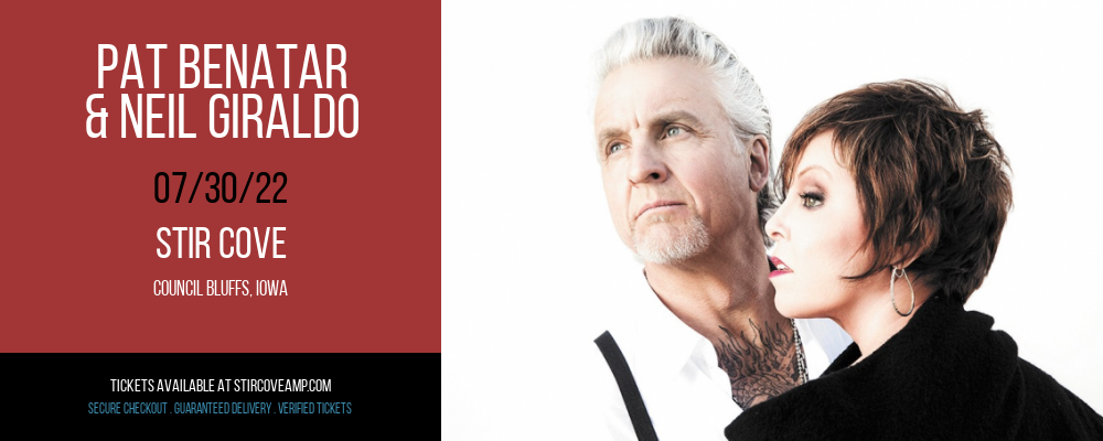 Pat Benatar & Neil Giraldo at Stir Cove tickets Pat Benatar & Neil Giraldo at Stir Cove